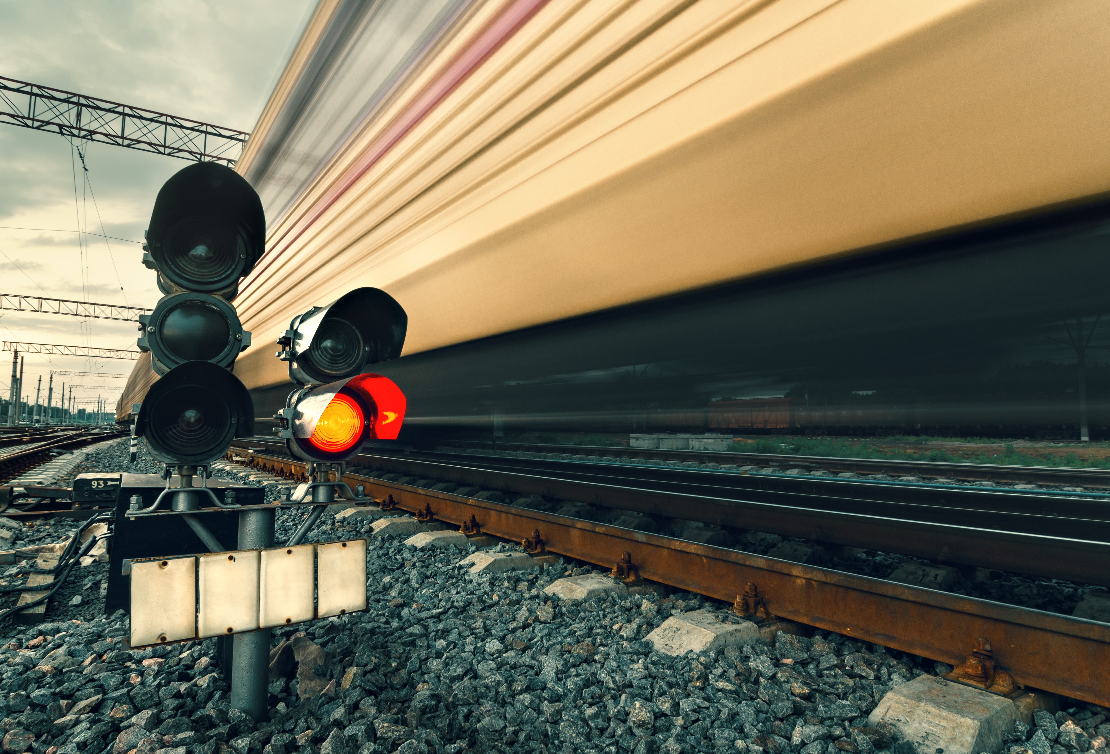 High-speed train representing fast, efficient transportation and logistics solutions